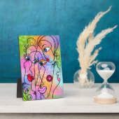 Photo Plaque de faces Abstraites (Côté)