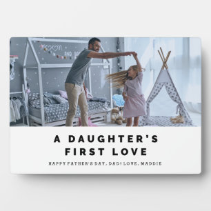 Photo Plaque de Fête des pères d'Amour Première Fille