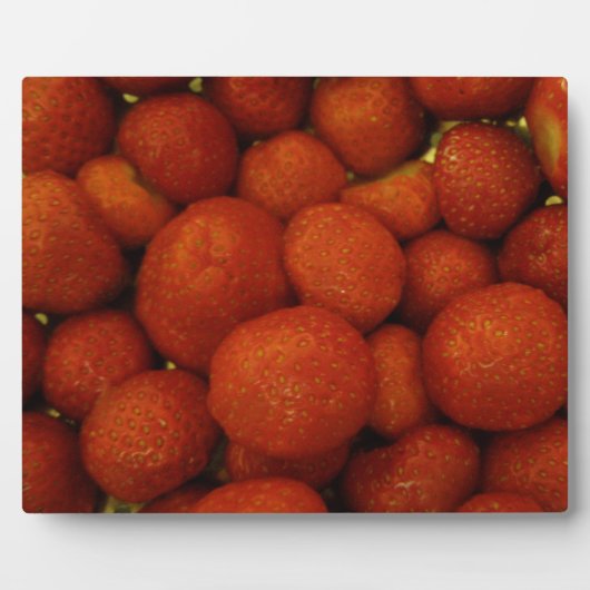 Photo Plaque de fraises juteuses (Devant)