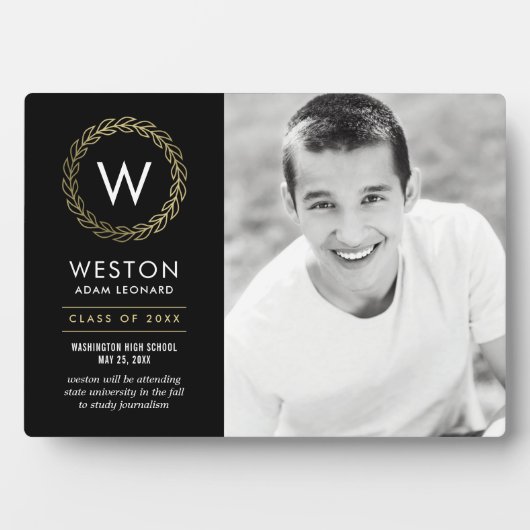 Photo Plaque de graduation de la couleur de couronne cla (Devant)