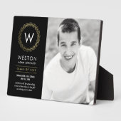 Photo Plaque de graduation de la couleur de couronne cla (Côté)