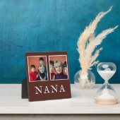 Photo Plaque de grand-mère personnalisée Rustique à 2 ph (Insitu)