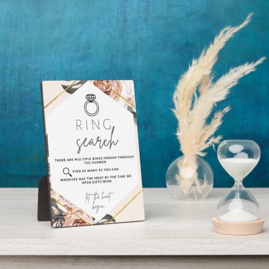 Photo Plaque de jeu de chasse au mariage (Côté)