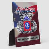 Photo Plaque de la 82e division aéroportée (Côté)