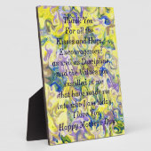 Photo Plaque de la fête des mères avec poème (Côté)