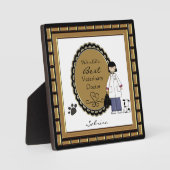 Photo Plaque de la meilleure dame vétérinaire du monde (Recto)