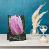 Photo Plaque de la table commémorative Tulip avec l'Ease (Côté)