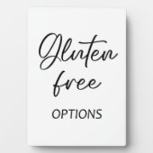 Photo Plaque de la table Gluten avec Easel (Devant)