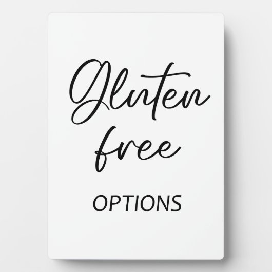 Photo Plaque de la table Gluten avec Easel (Devant)