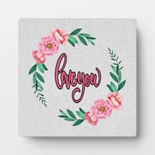 PHOTO PLAQUE DE L'AMOUR