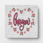 PHOTO PLAQUE DE L'AMOUR (Devant)