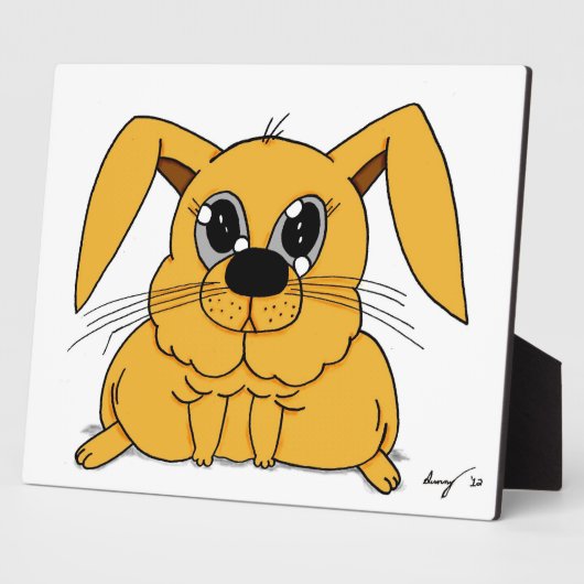 Photo Plaque de lapin gras mignonne (Côté)