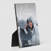 Photo Plaque de Noël de voeux de Noël (Côté)