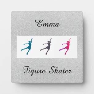 Photo Plaque de patinage artistique pour fille avec Ease