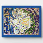 Photo Plaque de peinture d'ange de prière de sérénité (Devant)
