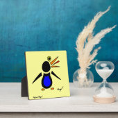 Photo Plaque de pingouin Abstraite - Jaune (Insitu)