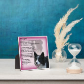 Photo Plaque de poème papa - Bordure Conception Collie (Insitu)