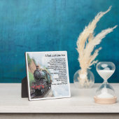 Photo Plaque de poème Papa - Conception du train (Insitu)