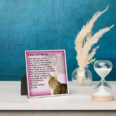 Photo Plaque de poème papa - Design de chat (Insitu)