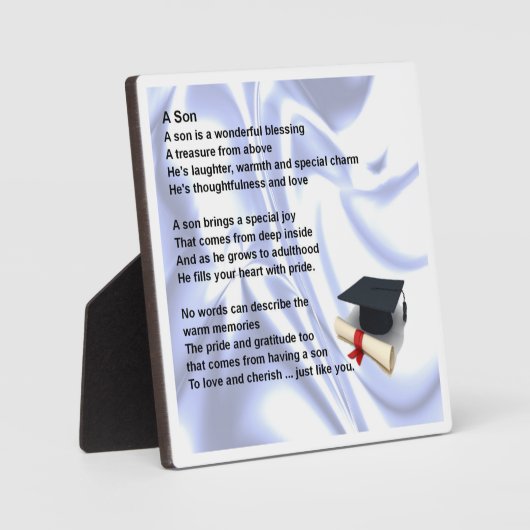 Photo Plaque de poème Son (Recto)