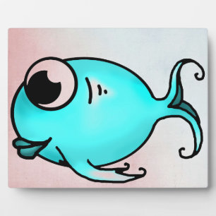 Photo Plaque de poisson bleue