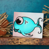 Photo Plaque de poisson bleue (Côté)