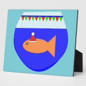 Photo Plaque de poisson rouge de Noël (Côté)