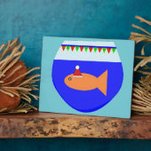 Photo Plaque de poisson rouge de Noël (Côté)