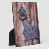 Photo Plaque de porte en bois rustique (Côté)
