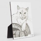 Photo Plaque de portrait de Cat Ragdoll (Côté)