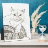 Photo Plaque de portrait de Cat Ragdoll (Côté)