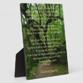 Photo Plaque de prière de sérénité (Côté)