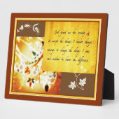 Photo Plaque de prière de sérénité (Côté)