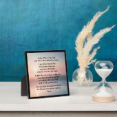 Photo Plaque de prière du matin avec de l'Easel (Insitu)