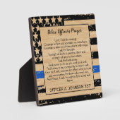 Photo Plaque de prière du policier (Recto)