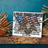 PHOTO PLAQUE DE PRIÈRE D'UN POLICIER (Côté)