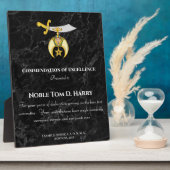Photo Plaque de récompense d'appréciation des Shriners (Côté)