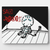 Photo Plaque de robot triste (Devant)