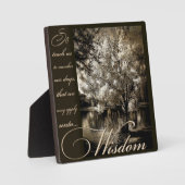 Photo plaque de sagesse (Recto)