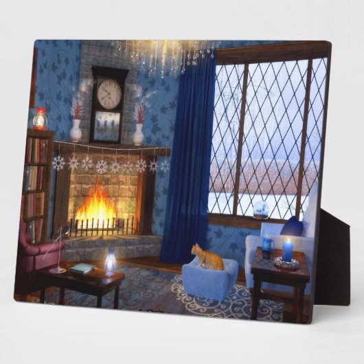 Photo Plaque de sérénité d'hiver (Côté)