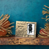 Photo Plaque de table à jamais regrettée avec chevalet (Côté)