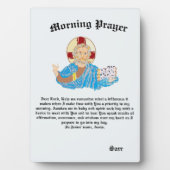 Photo Plaque de table à l'Easel : Prière du matin (Devant)