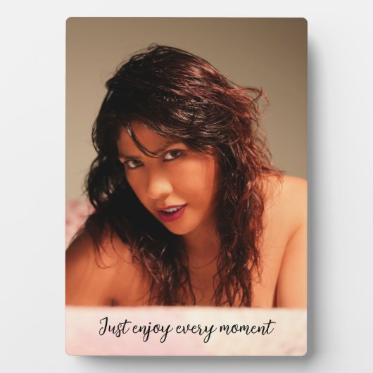 Photo Plaque de table à l'Easel - Profitez de chaque M.. (Devant)