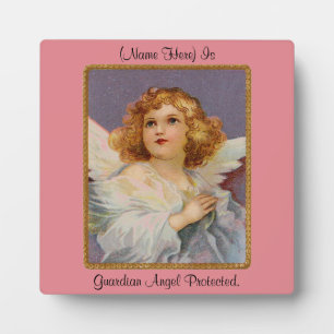 Photo Plaque de table Angel de prière avec de l'Easel