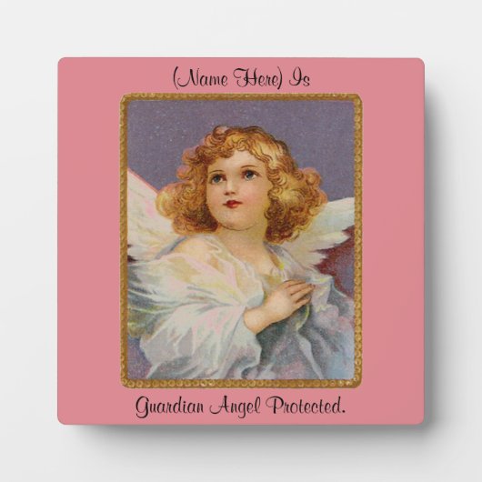 Photo Plaque de table Angel de prière avec de l'Easel (Devant)