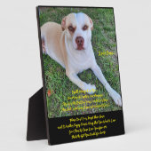 Photo Plaque de table avec chevalet (Côté)