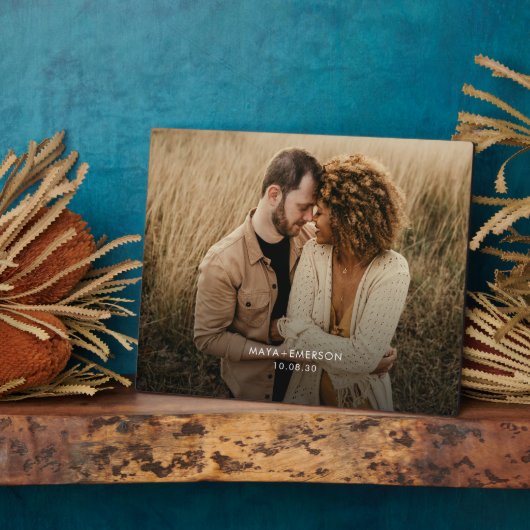 Photo Plaque de table avec chevalet (Côté)