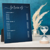 Photo Plaque de table avec chevalet (Côté)