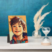 Photo Plaque de table avec chevalet (Côté)