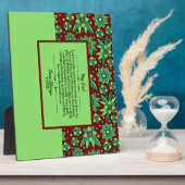 Photo Plaque de table avec Easel (Côté)